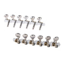 6L 6R Tuning Pegs Tuners Machine Heads for 12 String Acoustic Guitar Silver