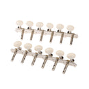 6L 6R Tuning Pegs Tuners Machine Heads for 12 String Acoustic Guitar - Cream