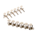 6L 6R Tuning Pegs Tuners Machine Heads for 12 String Acoustic Guitar - Cream