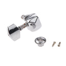 Silver Electric Acoustic Guitar Machine Head Tuning Peg w Ferrule Screw Set