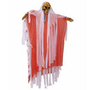Scary Halloween Skeleton Skull Ghost Hanging Devil Body Rotating Eyes Flashing