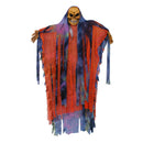 Scary Halloween Skeleton Skull Ghost Hanging Devil Body Rotating Eyes Flashing