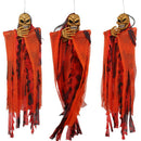 Scary Halloween Skeleton Skull Ghost Hanging Devil Body Rotating Eyes Flashing