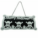 Doorplate Listing Plate White Skull Pattern for Decoration Halloween Party Supplies Gift Accs