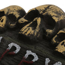 Horror Five Skulls Door Curtain with Blood Stain for Halloween Party Hanging Decor