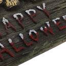 Horror Five Skulls Door Curtain with Blood Stain for Halloween Party Hanging Decor