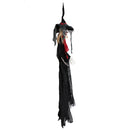 Hanging Witch Figurine Halloween Party Lifesize Prop for Haunted House Decor Trick Toy