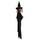 Hanging Witch Figurine Halloween Party Lifesize Prop for Haunted House Decor Trick Toy