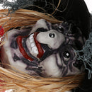 Hanging Witch Figurine Halloween Party Lifesize Prop for Haunted House Decor Trick Toy