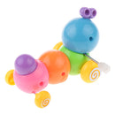 Colourful Wiggly Clockwork Wind Up Racing Caterpillar Toys Early Educational