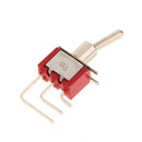 5pcs Red On/On Mini Toggle Switch 3 PIN SPDT Right Angle Length 39mm