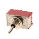 5pcs Red On/On Mini Toggle Switch 12 PIN 4PDT Length 35mm