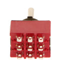 5pcs Red On/Off/On Mini Toggle Switch 9 PIN 3PDT Length 35mm
