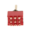 On/On Small Mini Toggle Switch 9 PIN Model 3PDT Red Pack of 10