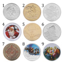Silver NEW 2016 Merry Christmas Elizabeth Commemorative Coin Home Collection Kids Toys