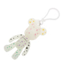 Bear Charm Key Chain w/ Lobster Clasp Lovely Handbag Accessory Colorful Star