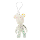 Bear Charm Key Chain w/ Lobster Clasp Lovely Handbag Accessory Colorful Star
