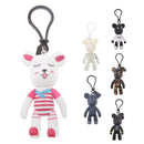 Bear Charm Key Chain w/ Lobster Clasp Lovely Handbag Accessory Black Golden