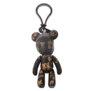 Bear Charm Key Chain w/ Lobster Clasp Lovely Handbag Accessory Black Golden