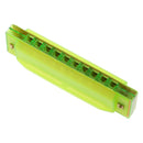 Orph Children's 10-Hole Plastic Harmonica Musical Instrument Green Kids Gift