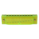 Orph Children's 10-Hole Plastic Harmonica Musical Instrument Green Kids Gift