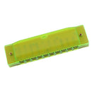 Orph Children's 10-Hole Plastic Harmonica Musical Instrument Green Kids Gift
