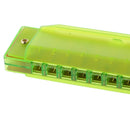 Orph Children's 10-Hole Plastic Harmonica Musical Instrument Green Kids Gift