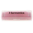Children Kids 10 Holes Mouth Organ Harmonica Music Learning Toy Instrument Xmas Gift Pink