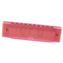 Children Kids 10 Holes Mouth Organ Harmonica Music Learning Toy Instrument Xmas Gift Pink