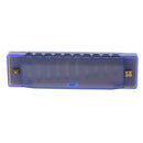 Children Kids 10 Holes Mouth Organ Harmonica Music Learning Toy Instrument Xmas Gift Blue