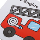 2 in 1 Water Doodle Drawing Cardboard w/Water Pen Jigsaw Puzzles Fire Engine