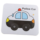 2 in 1 Water Doodle Drawing Cardboard w/Water Pen Jigsaw Puzzles Police Car