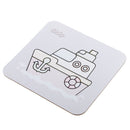 2 in 1 Water Doodle Drawing Cardboard w/Water Pen Jigsaw Puzzles Ship