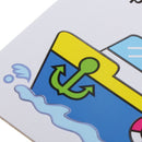 2 in 1 Water Doodle Drawing Cardboard w/Water Pen Jigsaw Puzzles Ship