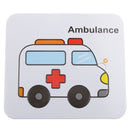2 in 1 Water Doodle Drawing Cardboard w/Water Pen Jigsaw Puzzles Ambulance