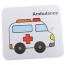2 in 1 Water Doodle Drawing Cardboard w/Water Pen Jigsaw Puzzles Ambulance