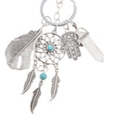 Creative Clear Quartz Dreamcatcher Charm Keyring Keychain Birthday Xmas Gift