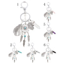 Creative Clear Quartz Dreamcatcher Charm Keyring Keychain Birthday Xmas Gift