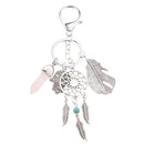 Creative Pink Quartz Dreamcatcher Charm Keyring Keychain Birthday Xmas Gift