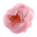 Pink Chignon Hairstyle Wig Full Hairpiece for 1/6 Scale BJD SD BB Girl Dolls