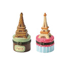 Painted Ceramics Trinket Jewelry Box Necklace Storage Girl Gift-Eiffel Tower