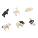 Resin 6 Pcs Forest Animal Model Educational Toy Kid Zoo for Display Decor