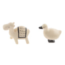 Resin 6 Pcs Forest Animal Model Educational Toy Kid Zoo for Display Decor