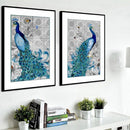DIY 5D Diamante Painting Peacock Cross Stitch Craft Wall Decoration Gift