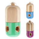 Japanese Traditional 5 Hole Bamboo Capsule Pill Kendama Bilboquet Toy Purple