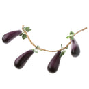4pcs Foam Eggplant Model Toys Store Cabinet Decorative Fruits Kids Role Play Toy
