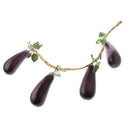 4pcs Foam Eggplant Model Toys Store Cabinet Decorative Fruits Kids Role Play Toy
