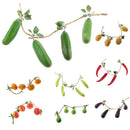 4pcs Foam Eggplant Model Toys Store Cabinet Decorative Fruits Kids Role Play Toy
