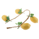 4pcs/String Artificial Lemon Toy Photography Prop Home Restaurant Decoration