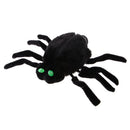 Halloween Party Large Hairy Spider Black Giant Big Green Eyes Tricky Props